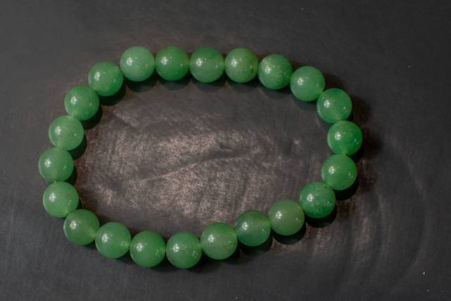 Bracelet en pierre Aventurine verte