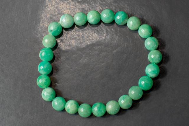 Bracelet en pierre d'Amazonite AA
