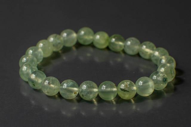 Bracelet en pierre de Prehnite