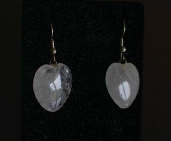 Coeur de Cristal de roche 4cm