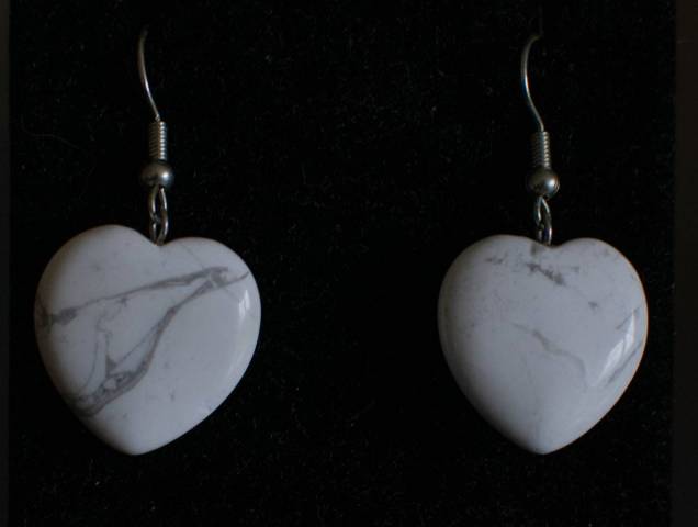 Coeur de Howlite 4cm