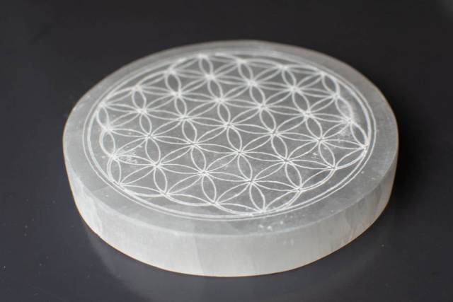 Plaque Slnite Fleur de vie 10cm