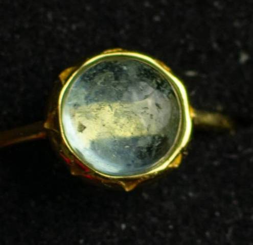 Bague Argent 925 Labradorite Ronde